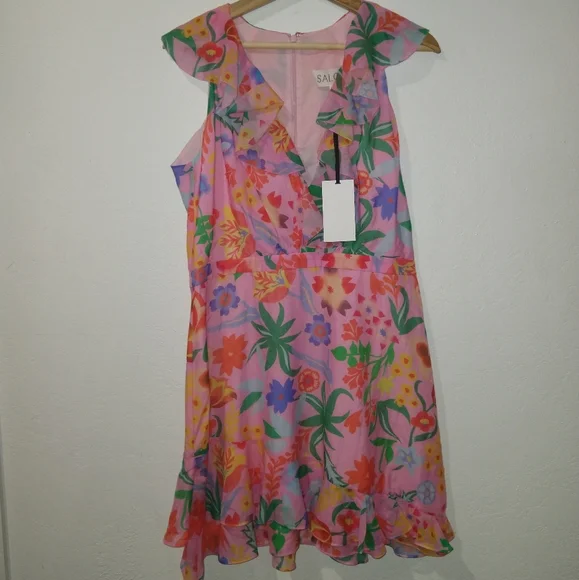 NWT SALONI Cece Paradise Papercut Dress - Picture 5 of 9